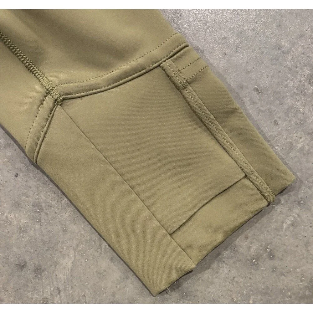Lululemon InStill Jacket Nulu 10 Olive Green Nylon Blend Full Zip